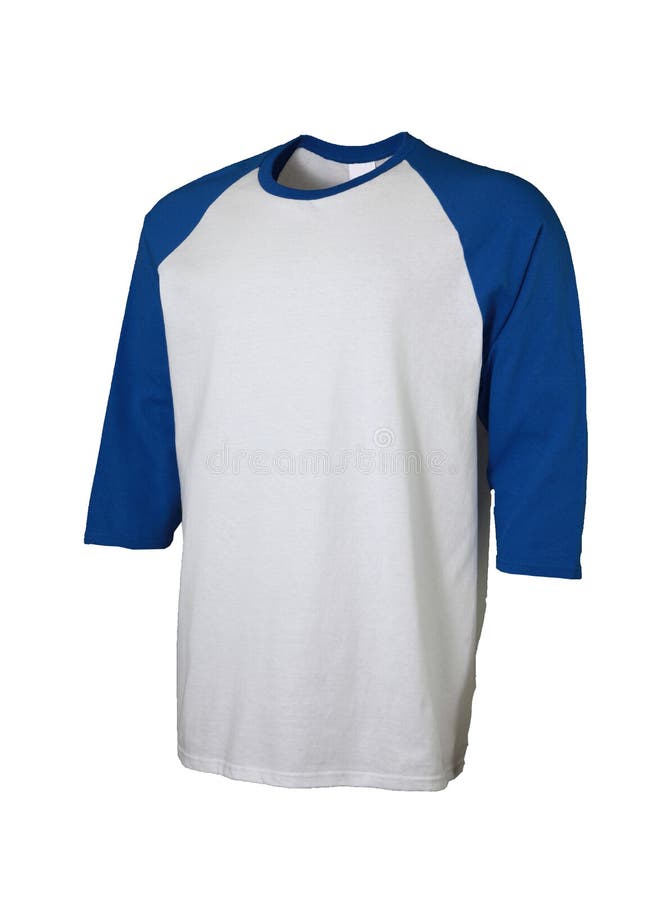 Download Blank Blue White Raglan Long Sleve Shirt Mock Up Templat ...