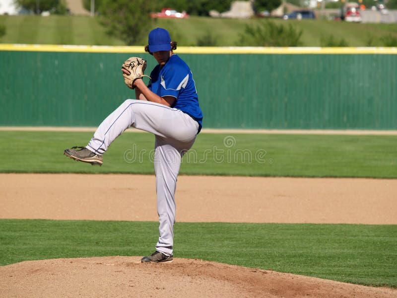baseballa wysoka miotacza szkoła obraz stock baseballa wysoka miotacza szkoła obraz stock