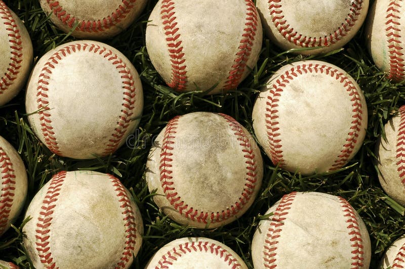 Old Baseballs stock photo. Image of used, time, pasttime 2152534