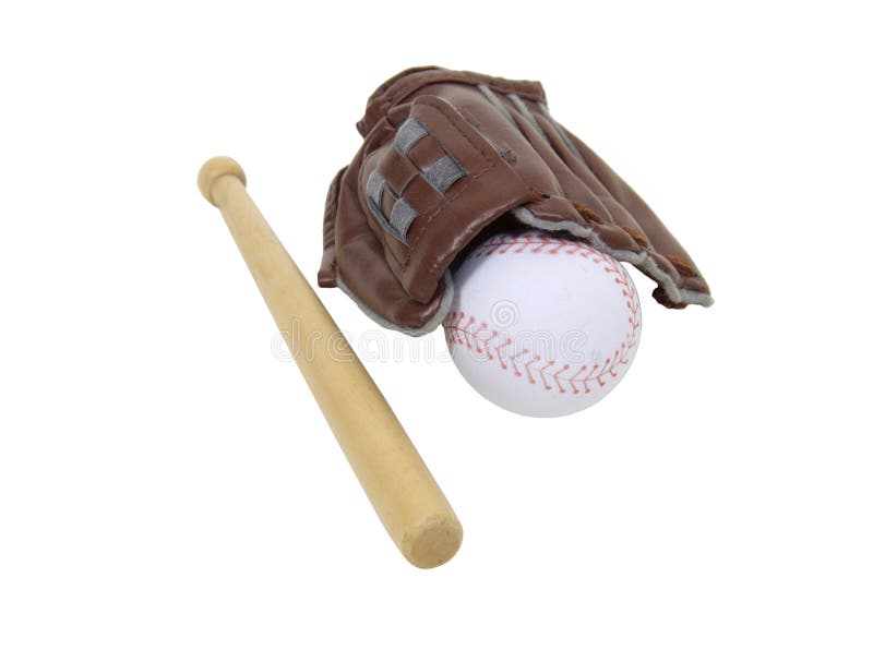 Baseballsatz stockfotos