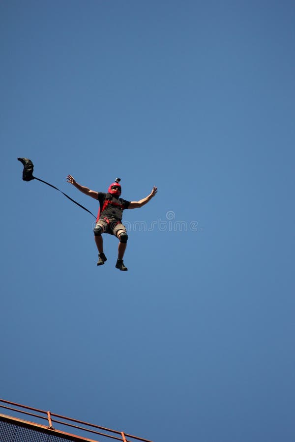  Basejumper 免版税库存照片
