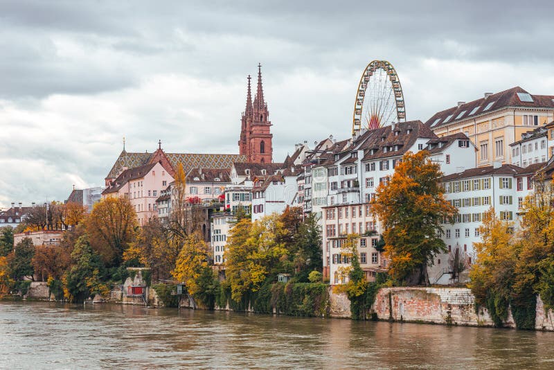 Basel old town stock image. Image of famous, landscape 167735433