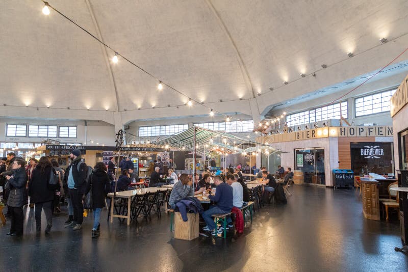 Food Court Inside the Market Hall in Basel Switzerland Editorial Photo Food Court Inside the Market Hall in Basel Switzerland Editorial Photo