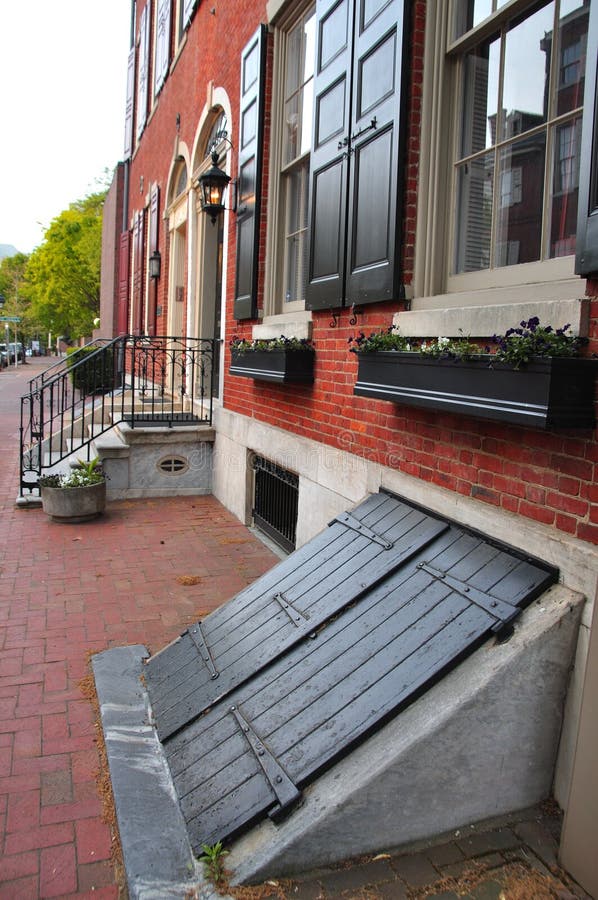Basement doors stock photo. Image of staircase, closed - 24526284