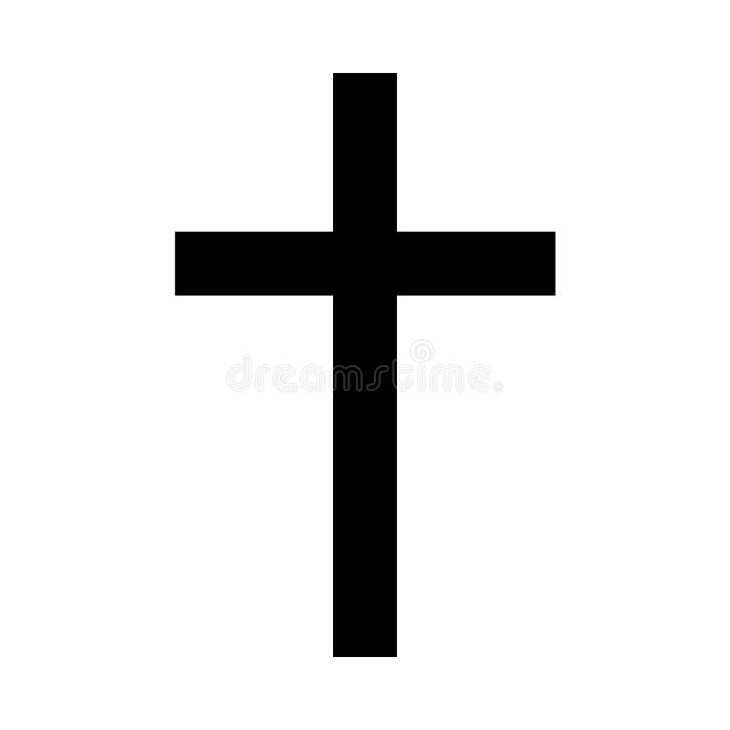 The black latin cross as symbol of the catholic christian religion. Vector isolated illustration. Good for icon or web button. EPS file is available. The black latin cross as symbol of the catholic christian religion. Vector isolated illustration. Good for icon or web button. EPS file is available.