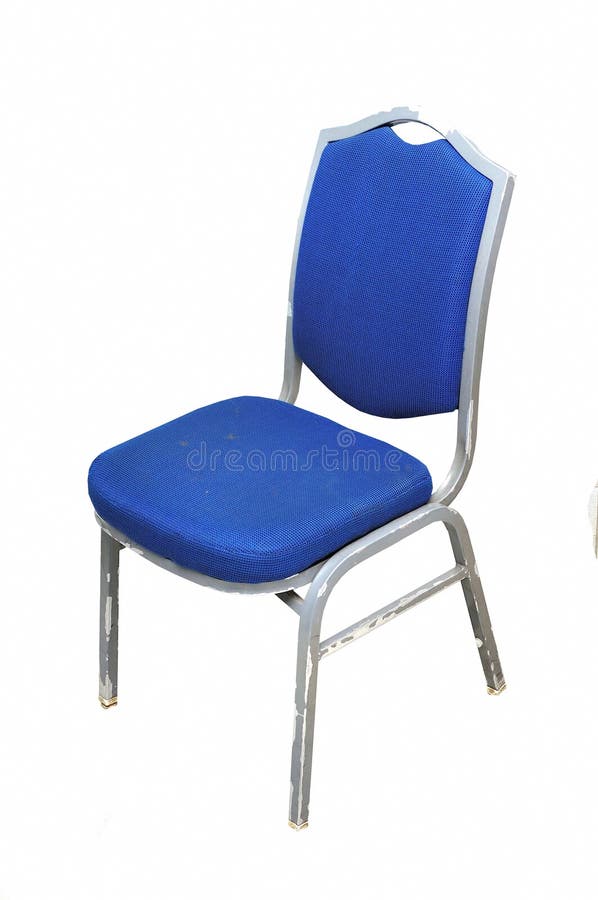 Basic cloth covered office chair stock images