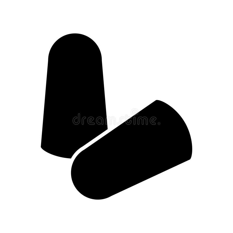 Earplug Icon , Vector Illustration Stock Vector Illustration of