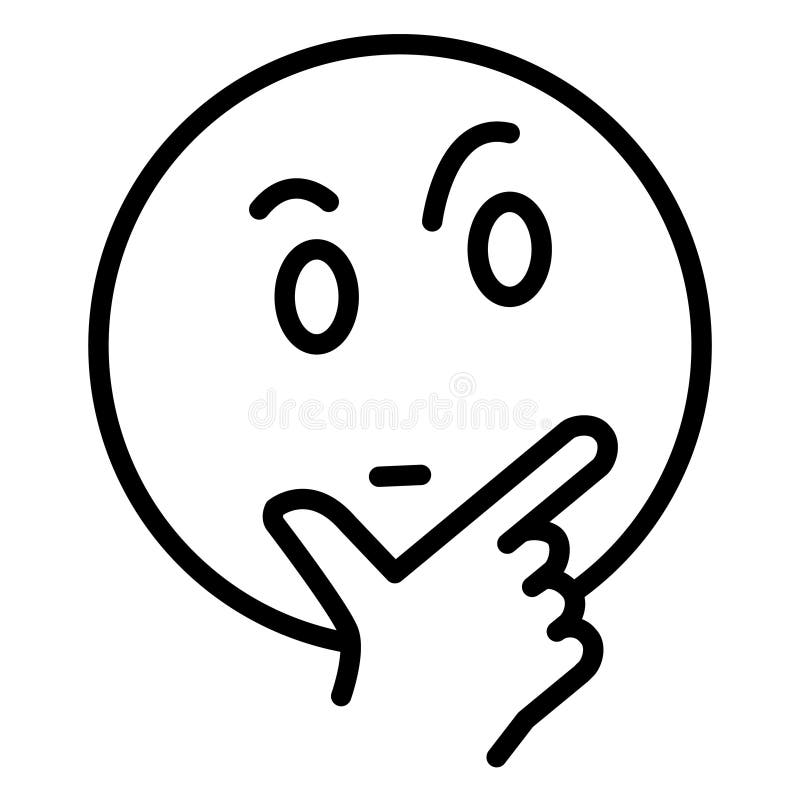 Emoji Face Thinking Stock Illustrations – 919 Emoji Face Thinking Stock