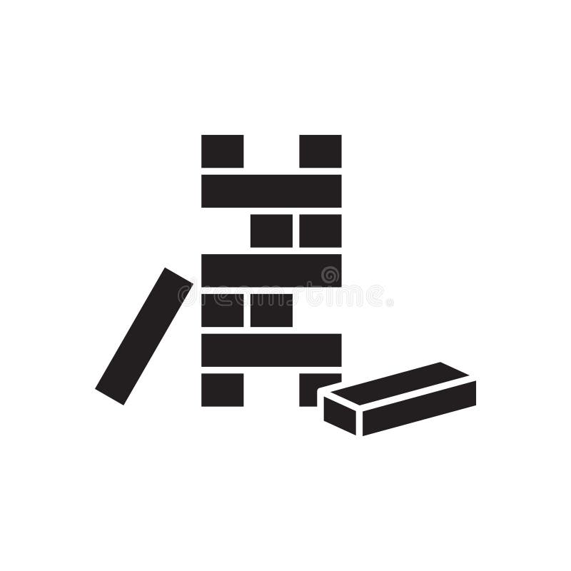 Wooden Block Icon, Wooden Toy Icon. Vector Line Illustration Stock Vector Illustration of lose