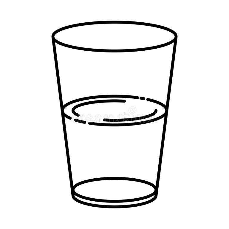 Glass Half Full Perspective Stock Illustrations 32 Glass Half Full