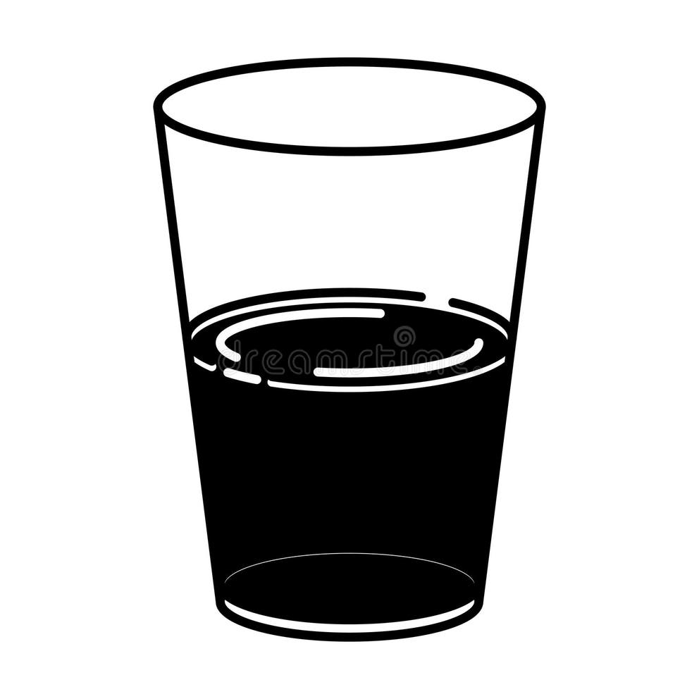 Glass Half Full Perspective Stock Illustrations 13 Glass Half Full