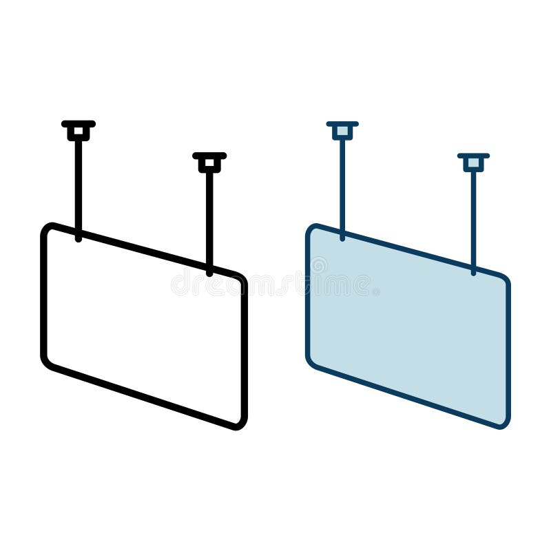 Counter Protector Barrier icon, Cashier Guard icon. vector line illustration royalty free illustration