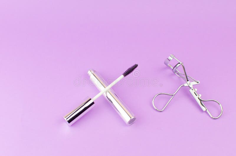 Cosmetics for Eye and Lip Makeup Stock Image Image of model