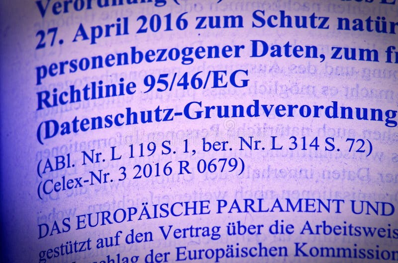 Basic Data Protection Act Legal text as public EU law with emphasis on Article 6 Consent and justification without copyright to cl