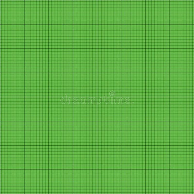Green Square Millimeter Architecture Paper Grid Stock Vector