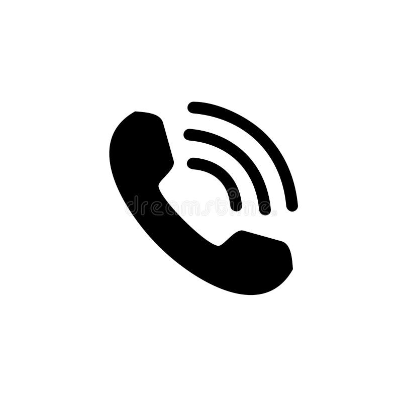 The Basic Logo  Form Of A Vintage Telephone Receiver Signal 
