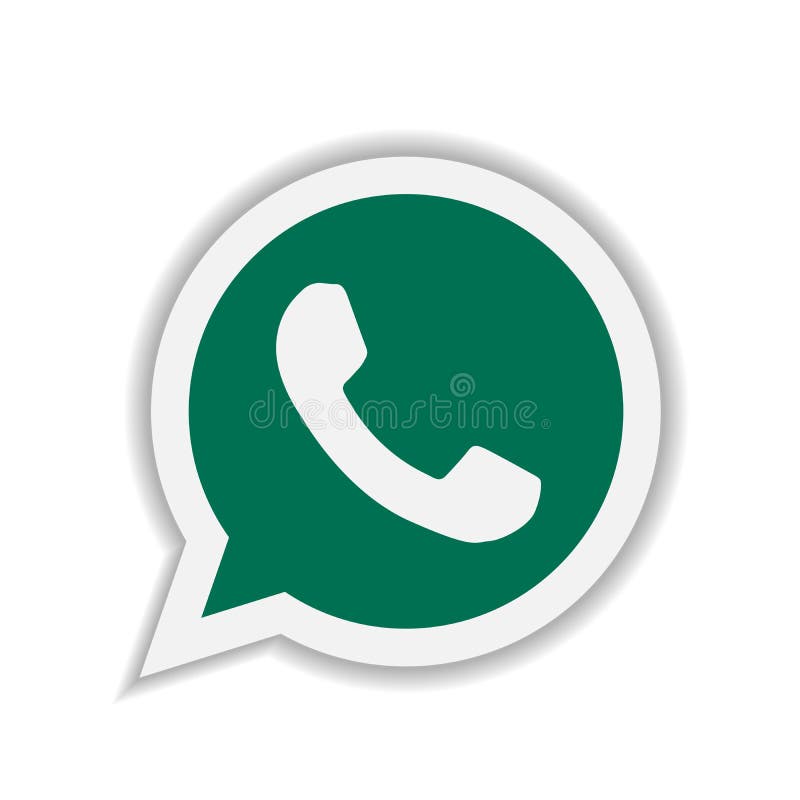WhatsApp Icon Logo Element Sign Vector Mobile App On White Background