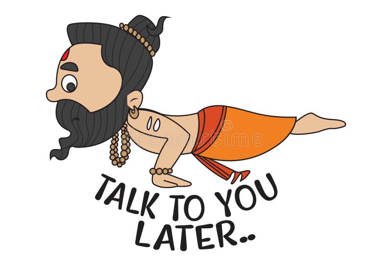 Cartoon Illustration of Baba Ramdev Stock Vector - Illustration of fitness,  beard: 135086855