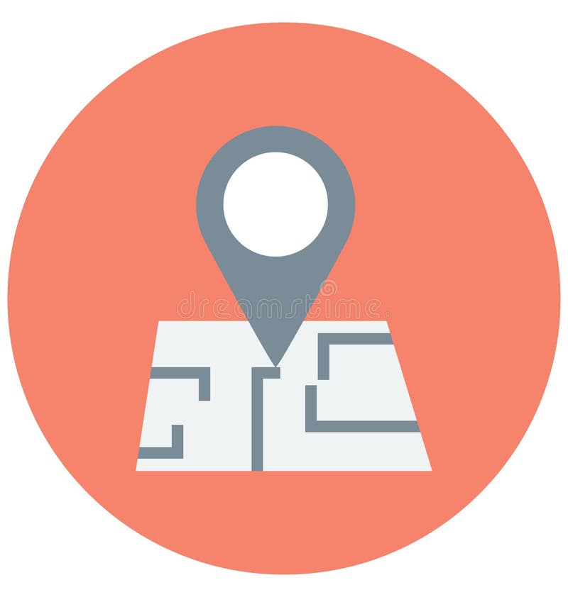 Location Pin Color Vector icon which can be easily modified or edit vector illustration