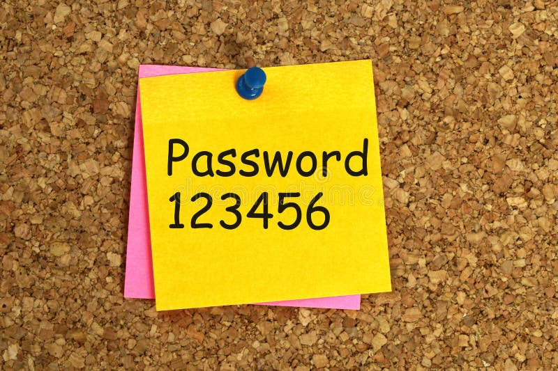 Password message stock photo. Image of indication, noticeboard 137932712
