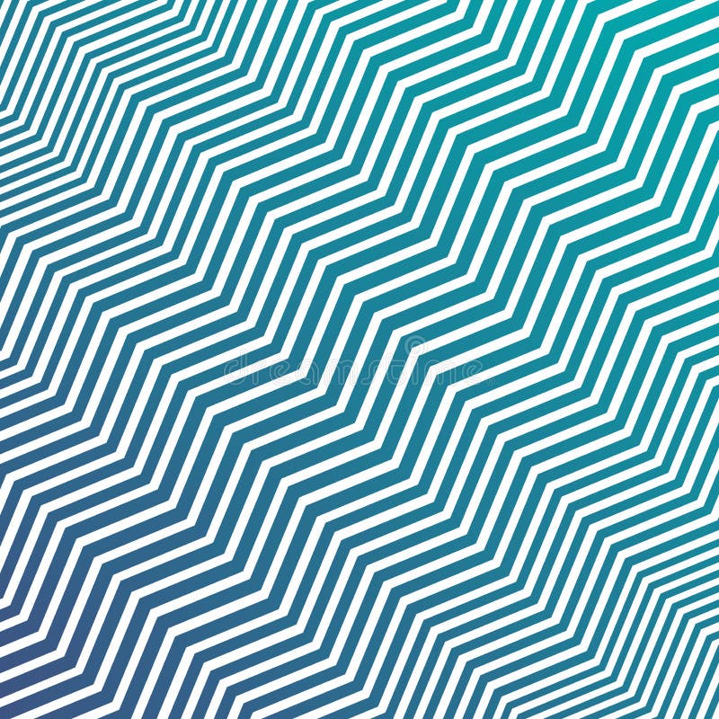 Vector Interlacing Diagonal Green Blue and White Zigzag Stripes Texture