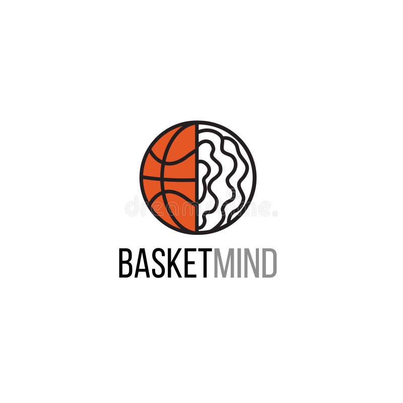 Basketball Mind Map, Sport Concept for Presentations and Reports Stock