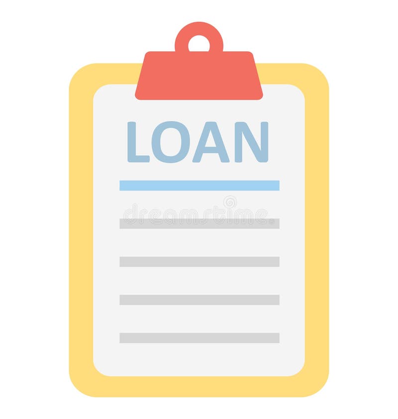Loan, Loan Application Isolated Vector Icons Can Be Modify With Any