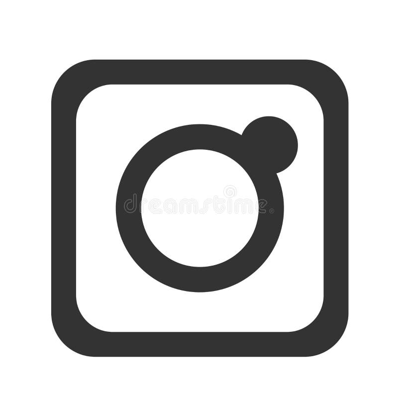 Black Instagram New Logo Icon Stock Illustrations 381 Black Instagram
