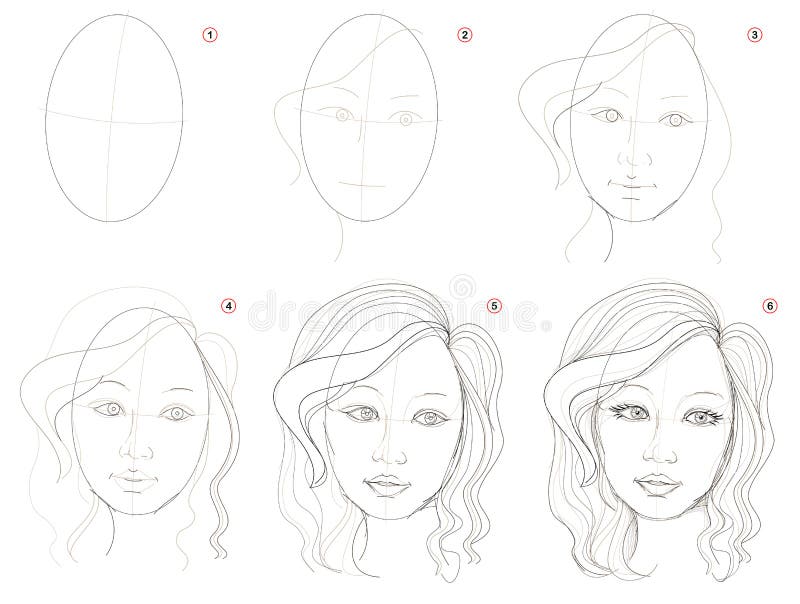 Page shows how to learn draw sketch human Vector Image