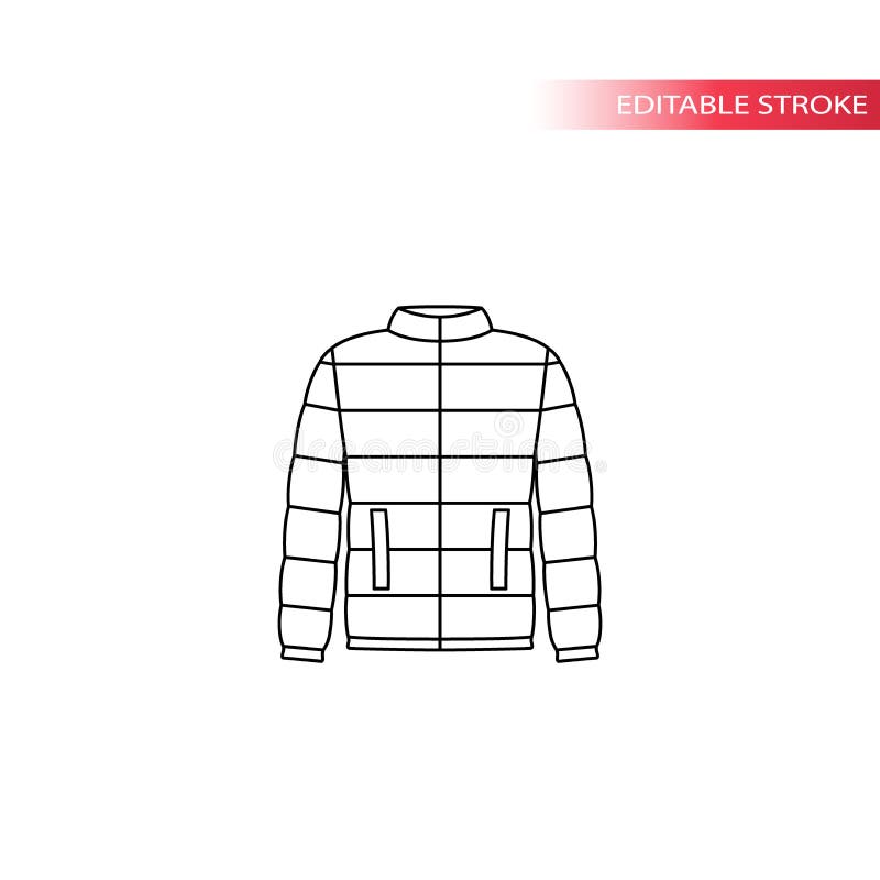 winter jacket drawing