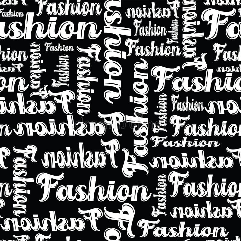 Fashion words stock vector. Illustration of illustration 30126614