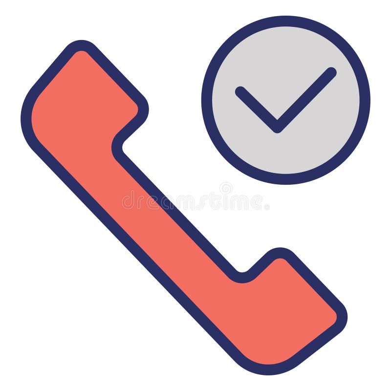 Call Accepted Isolated Vector Icon Fully Editable Stock Vector