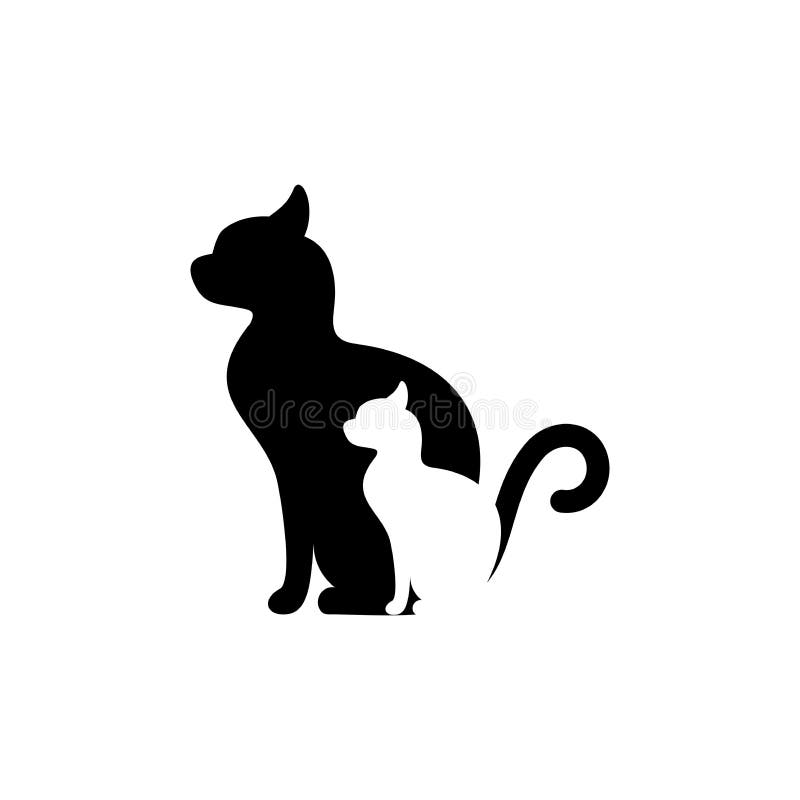 Double Cat Symbols Stock Vector Illustration and Royalty Free