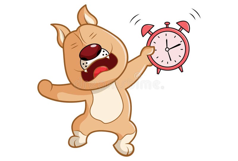 Cartoon Dog Holding Clock Stock Illustrations 28 Cartoon Dog Holding Clock Stock Illustrations
