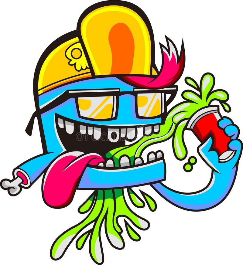 Monsters that are Drinking Chemical Liquids Stock Vector Illustration of animal, cute 173149575
