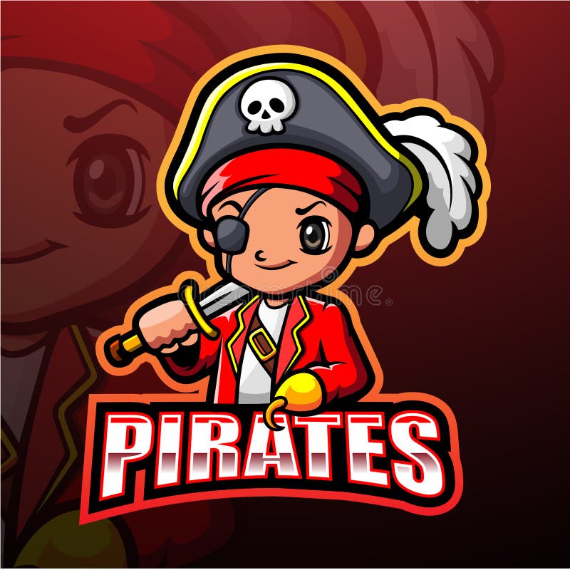Pirate Boy Esport Mascot Logo Design Stock Vector - Illustration of gaming,  character: 173287120