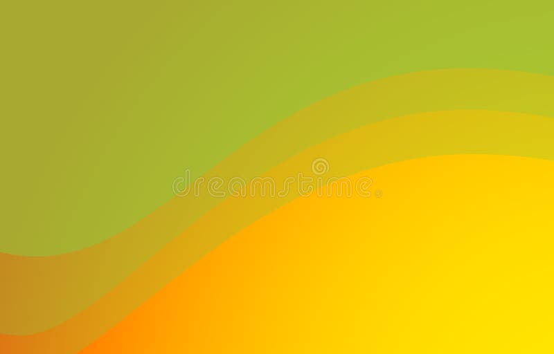 Green Yellow Vector Template Abstract Background with Curves Lines for