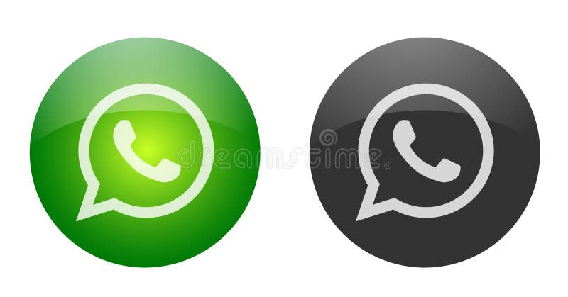 Whatsapp Icon Logo Element Sign Vector In Green Mobile App On White