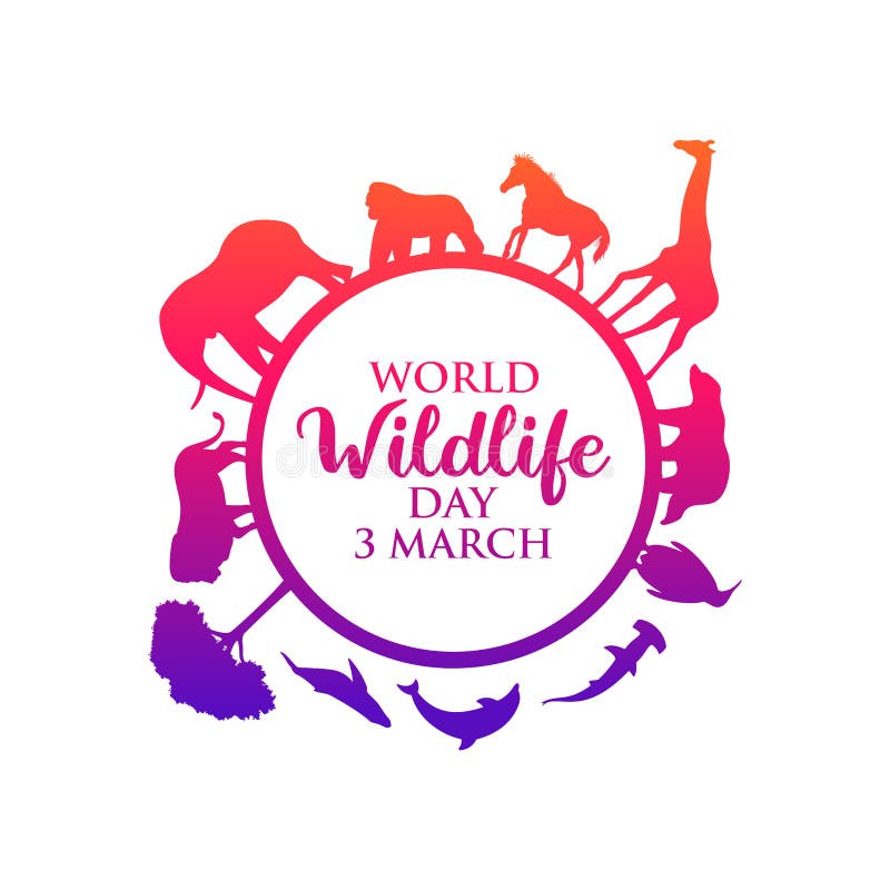 World Wildlife Day Logo Vector Stock Vector - Illustration of basic