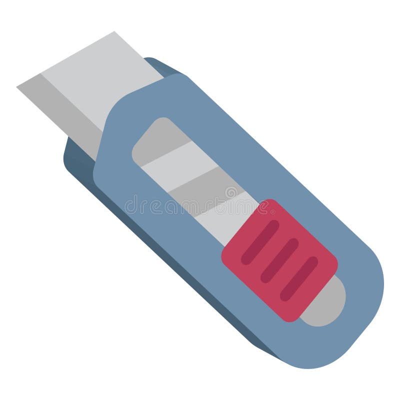 Box Cutter, Cutter Tool Vector Icon Which Can Easily Modify Stock