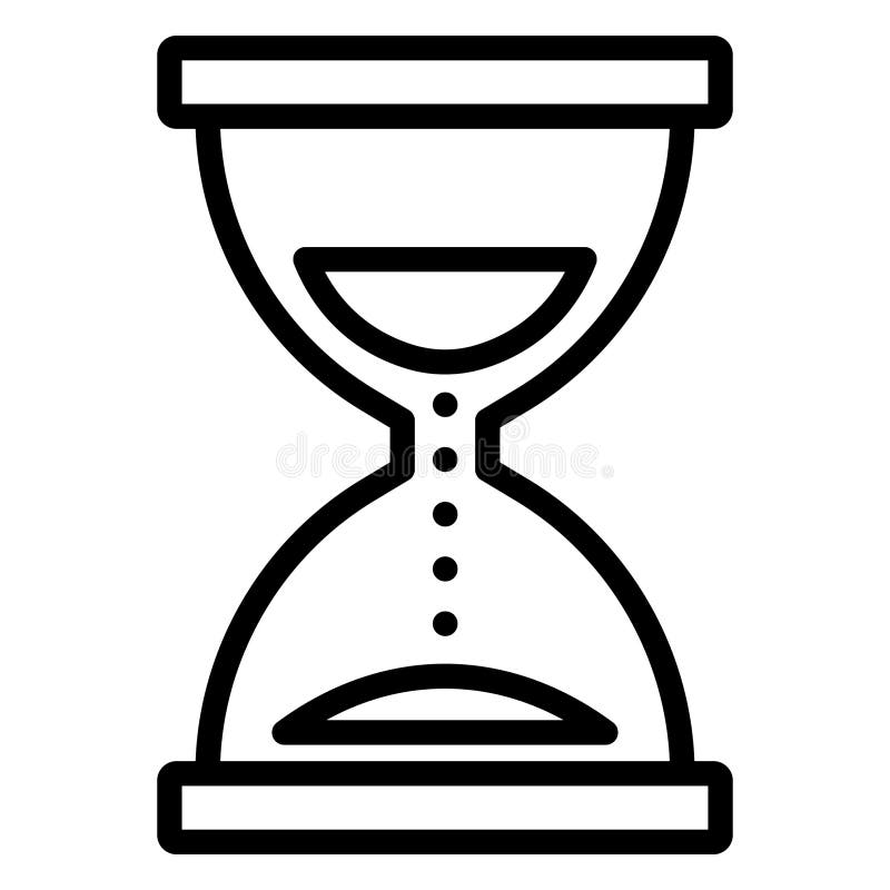 Allieret replika virtuel Deadline, Egg Timer Vector Icon Which Can Easily Modify Stock Vector -  Illustration of processing, hourglass: 175258921