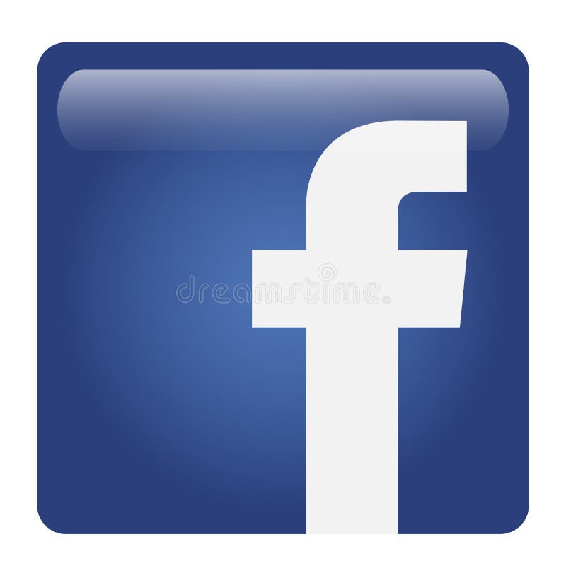 Facebook Logo Icon Vector Illustrations on White Background Editorial