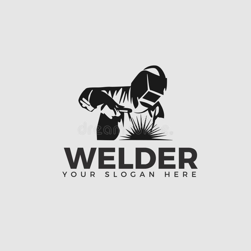 Welding Company Logo Design, WELDER LOGO SIMPLE and CLEAN LOGO Stock