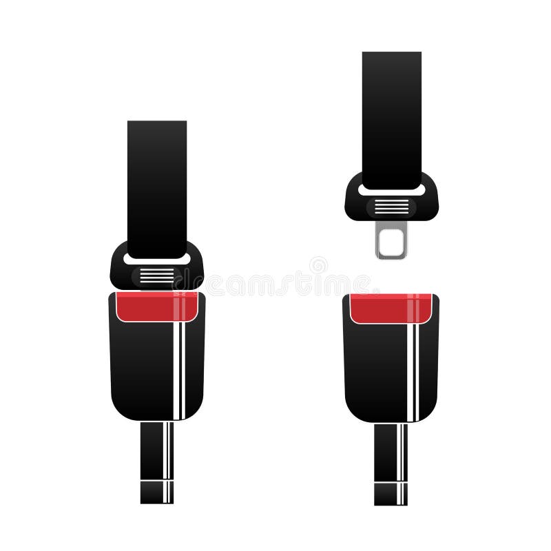Seat Belt. Car Seat Belt. Vector Illustration Stock Vector