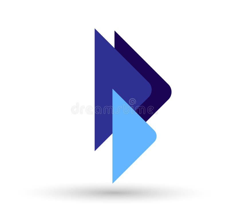 Abstract triangle shaped business Logo union on Corporate Invest Business Logo design. Financial Investment on white background stock illustration