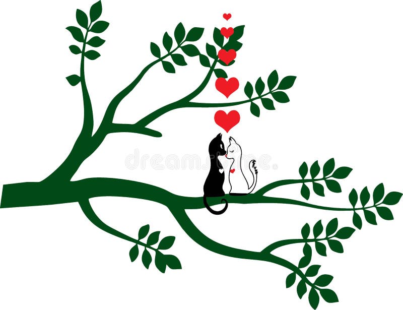 Cats Love Tree Vector Stock Illustrations 222 Cats Love Tree Vector Stock Illustrations