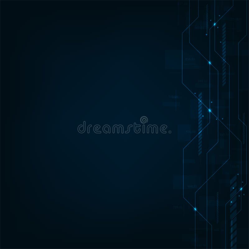 Design in the Concept of Electronic Circuit Boards. Stock Vector ... Circuit Diagram