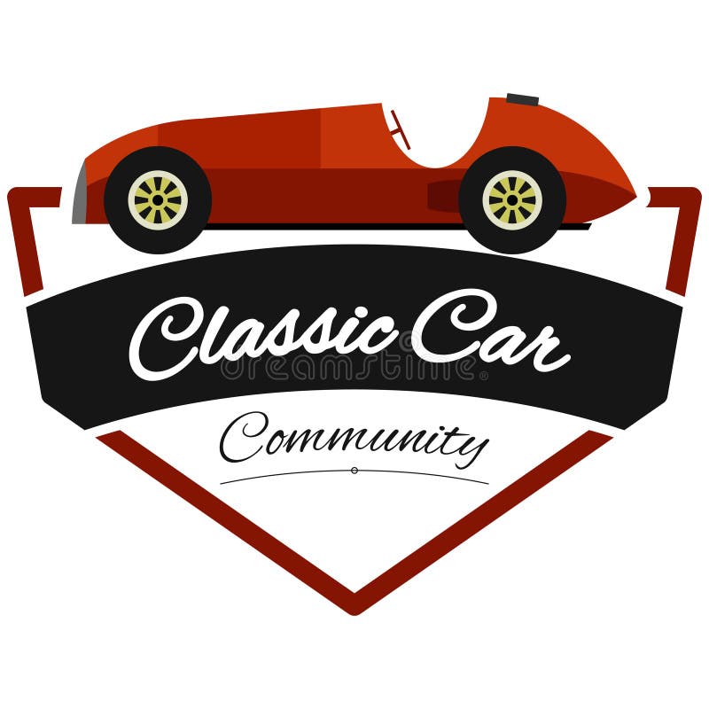 Classic or Retro Car Community Logo Vector Stock Vector Illustration