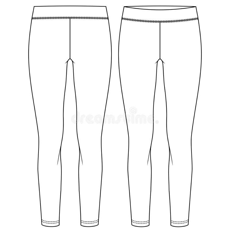 Women boot cut flare tights leggings yoga Pants design flat sketch vector  illustration, Compression pants concept…