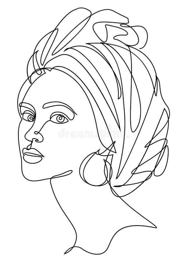 Female Head Profile Line Drawing Stock Illustrations – 3,341 Female ...